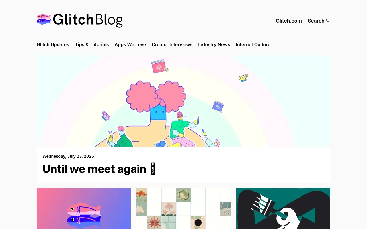 Screenshot of Glitch: Build the Web