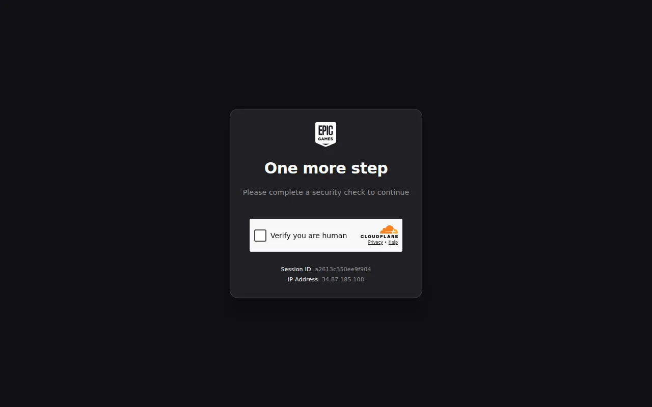 Screenshot of ArtStation Verification