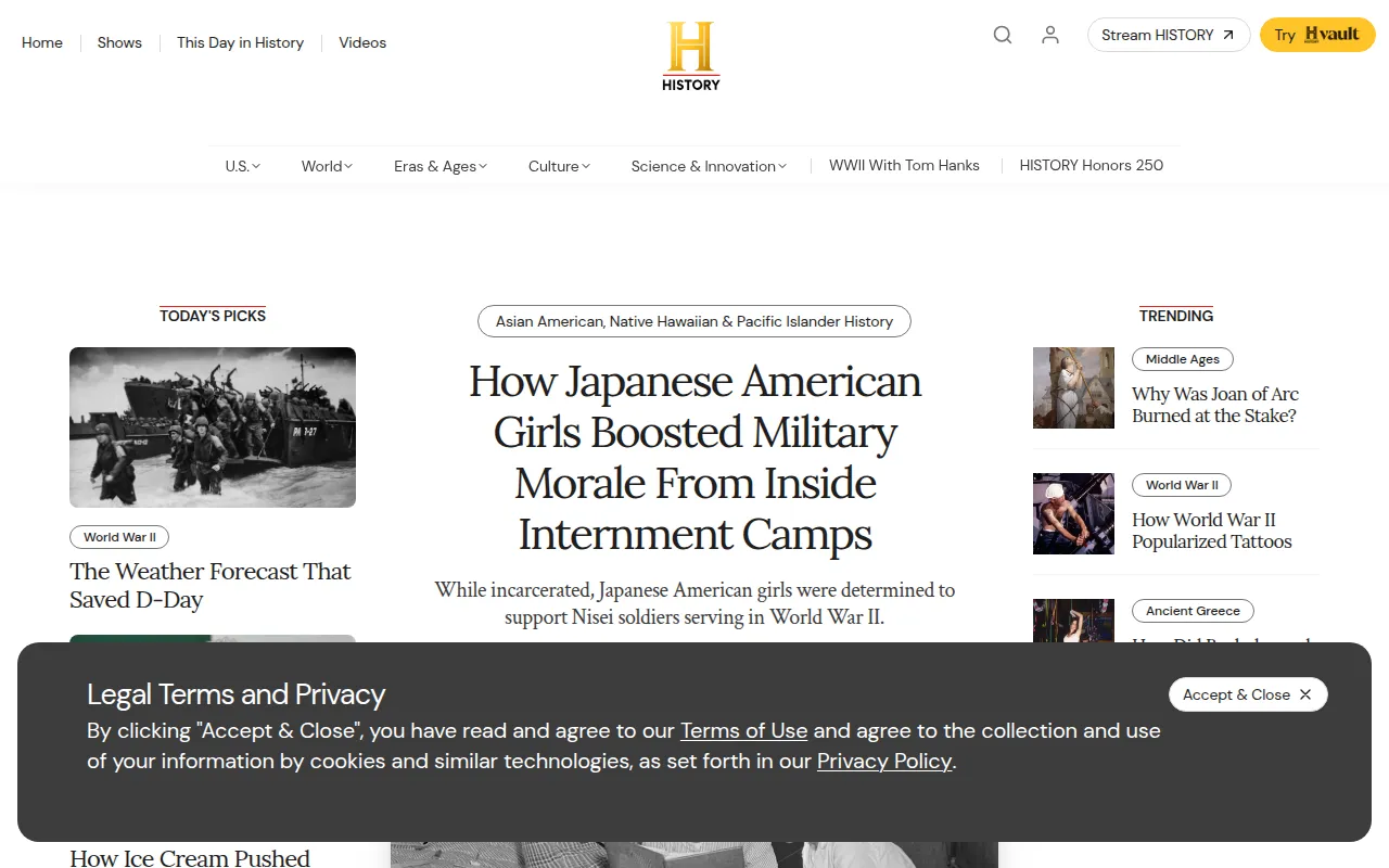 Screenshot of Explore The Past