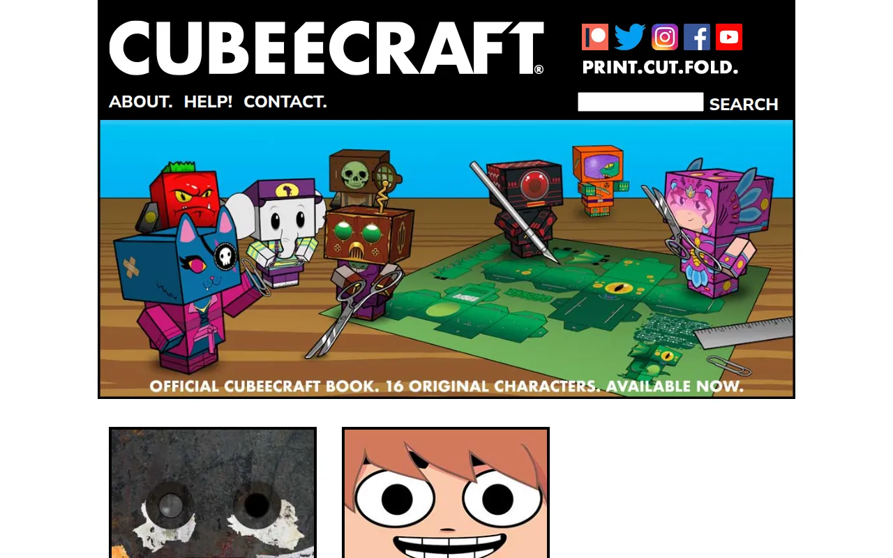 Screenshot of Cubeecraft: Paper Toy Fun