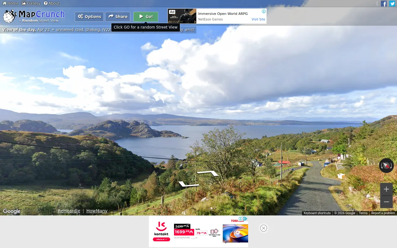 Screenshot of MapCrunch