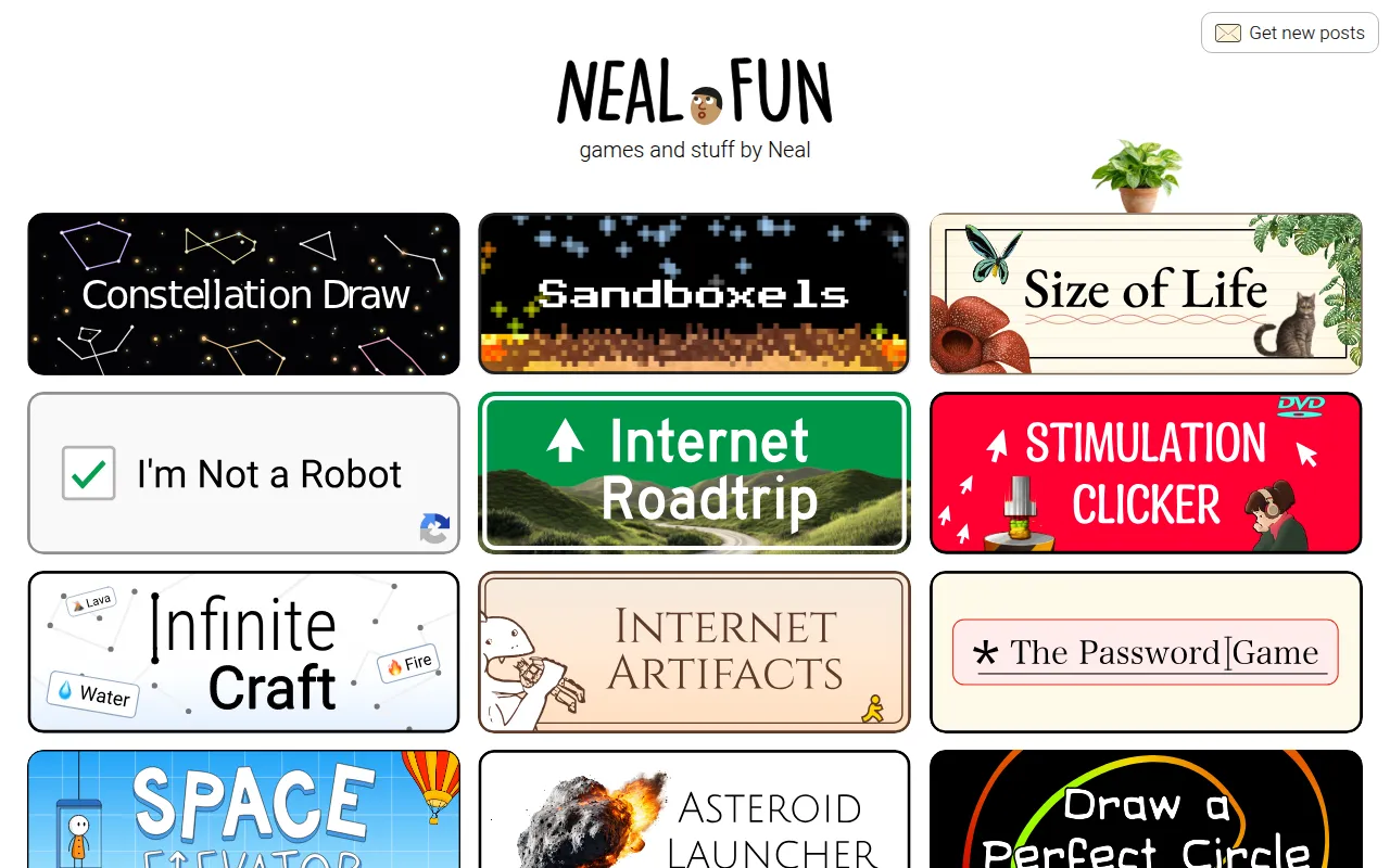 Screenshot of Neal Fun