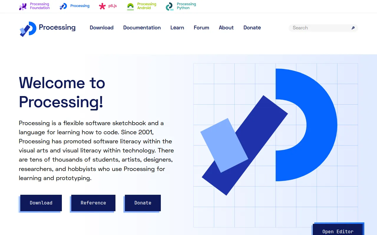 Screenshot of Processing: Code Your Art