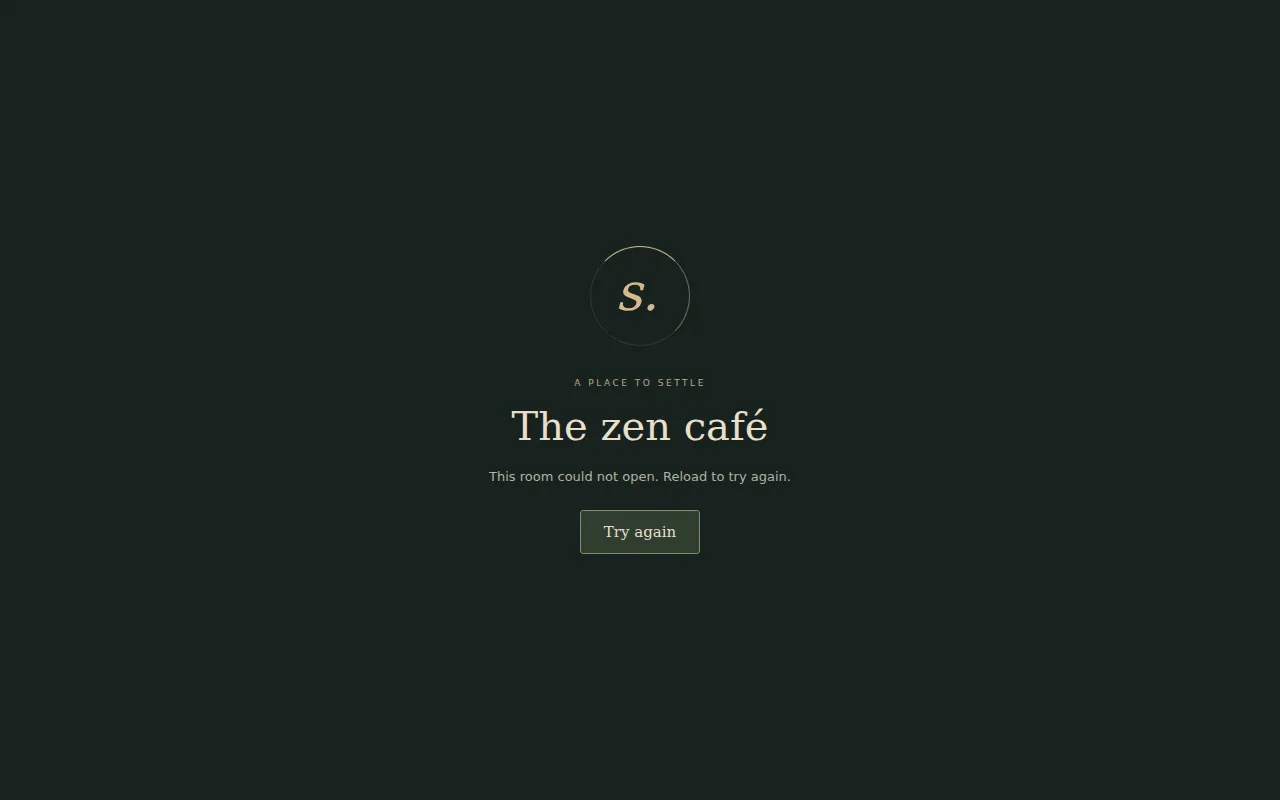 Screenshot of Stillroom — a little space to focus
