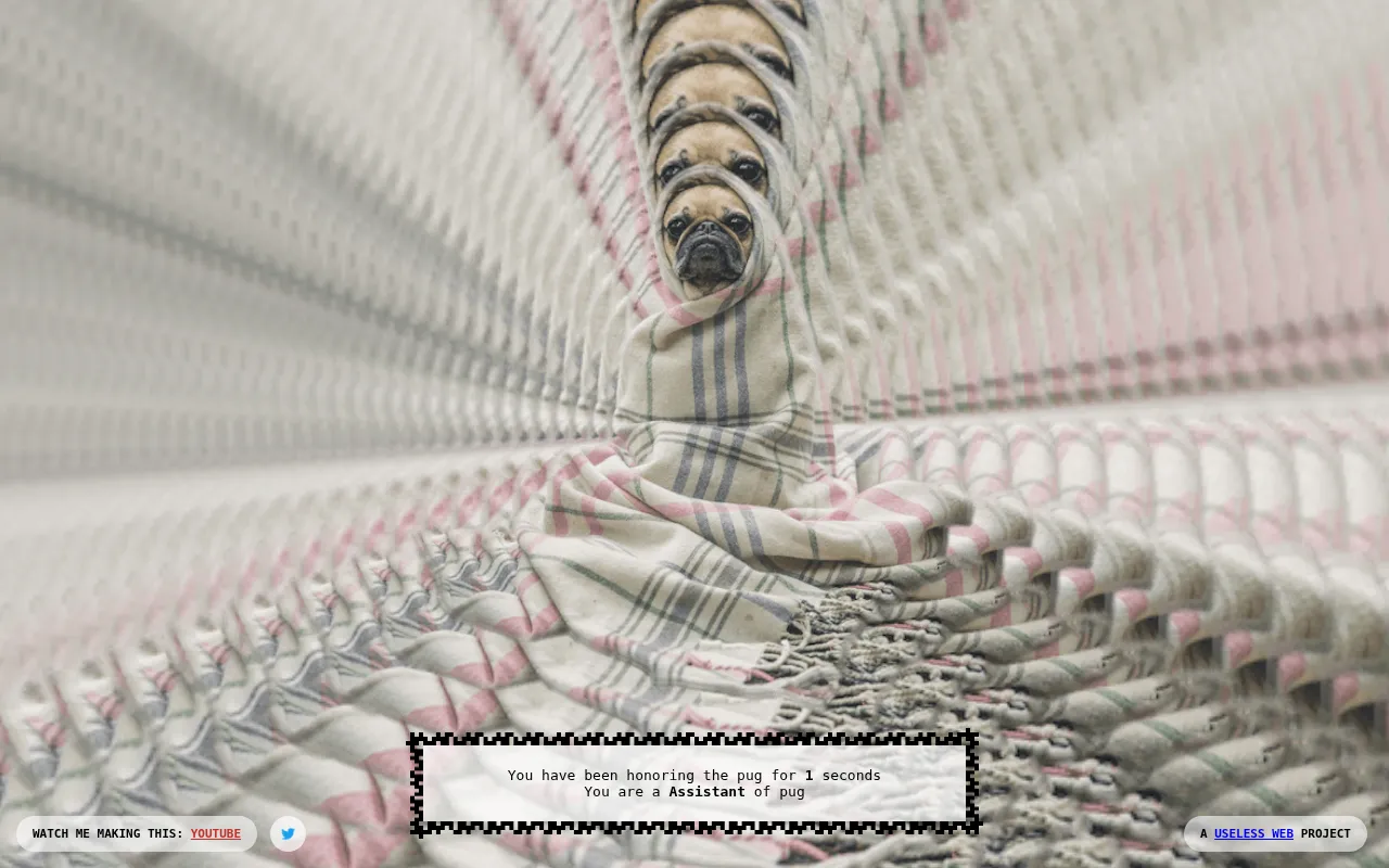 Screenshot of The Pug in the Rug