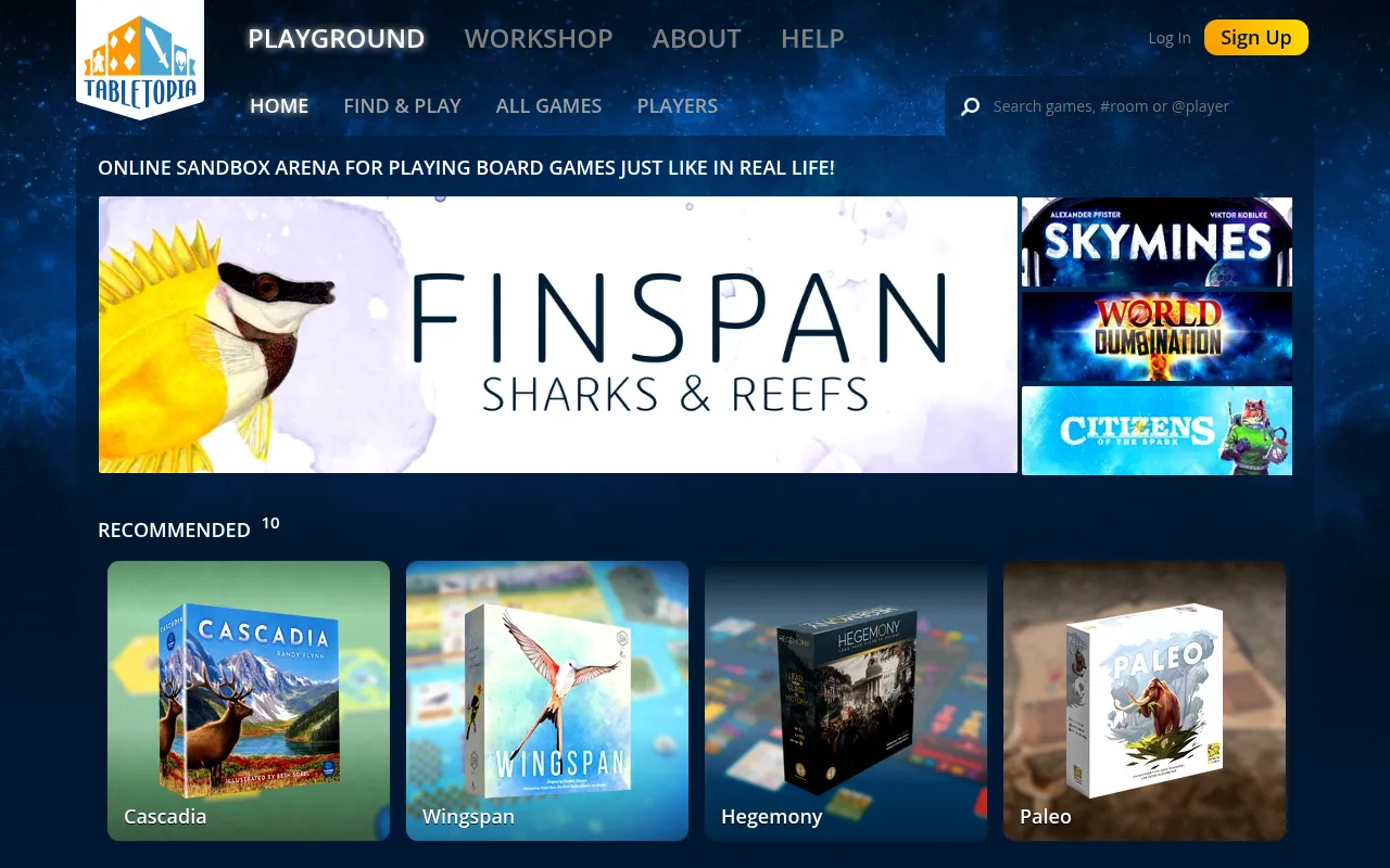 Screenshot of Tabletopia: Play Board Games Online